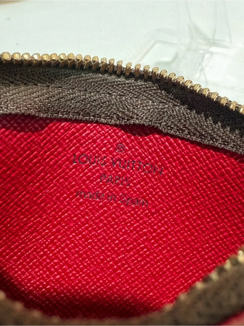 Authentic Louis Vuitton Cerises Monogram Cles Key card case Pouch w/ Certificate